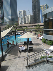 Enjoying Dubai from Jumeirah Emirates Towers