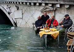 Venice under the floodwaters