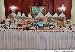 gingerbread village at Nemacolin Woodlands Resort