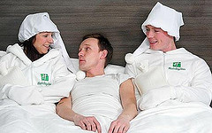 bedwarmers at Holiday Inn