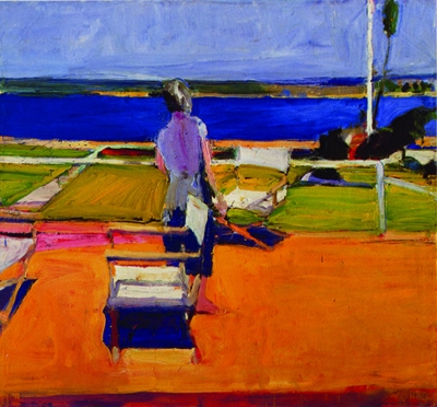 Richard Diebenkorn, Figure on a Porch, 1959