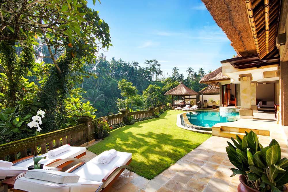 Villa with a private pool at the Viceroy Bali
