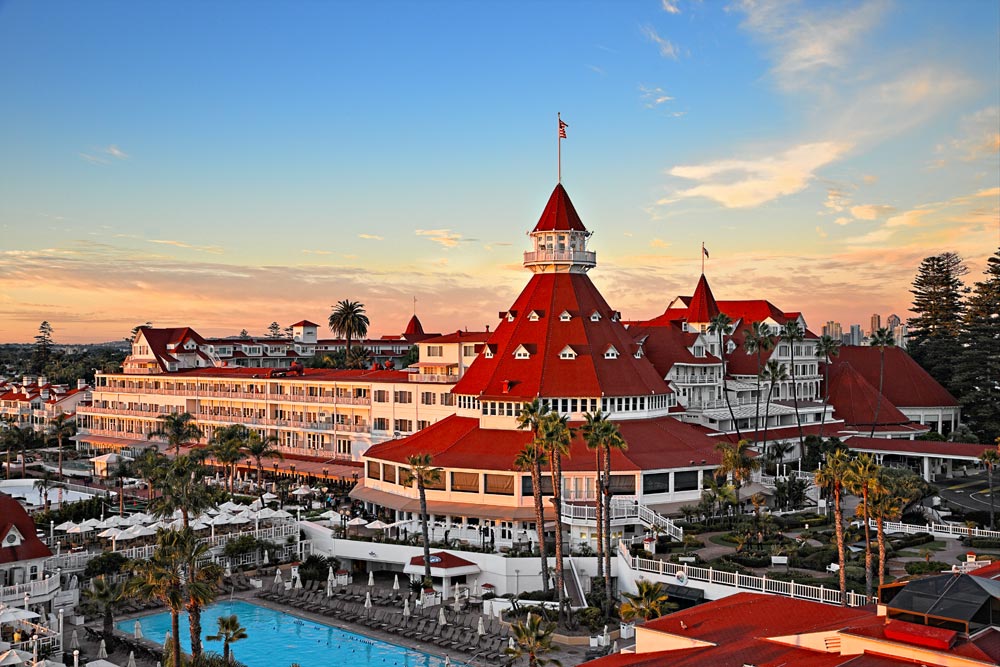 Hotel del Coronado at Sunset