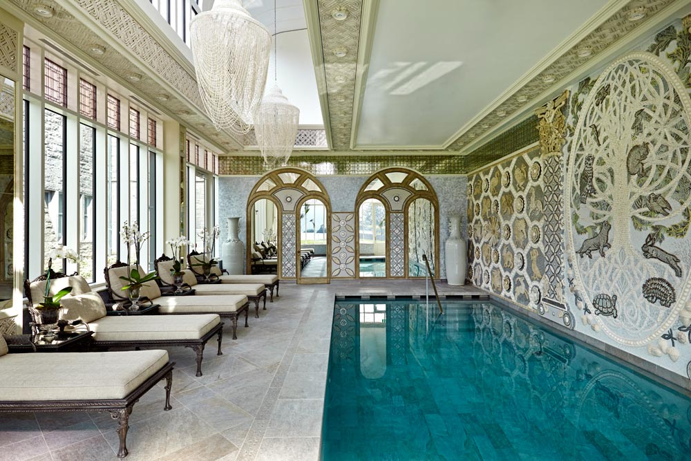 Spa pool at Ashford Castle