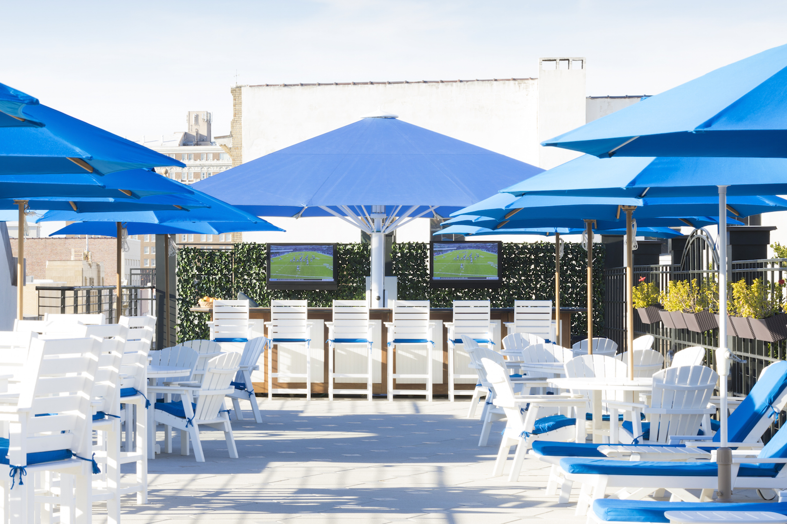 The Rooftop Clocktower Bar at the Belmond Charleston Place