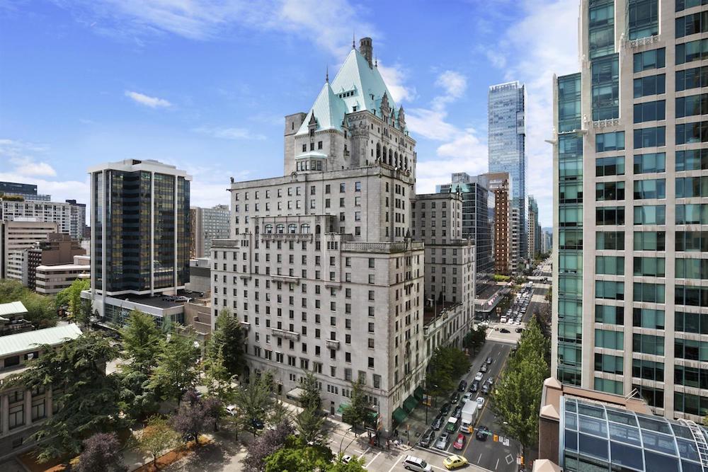 Exterior of the Fairmont Hotel Vancouver