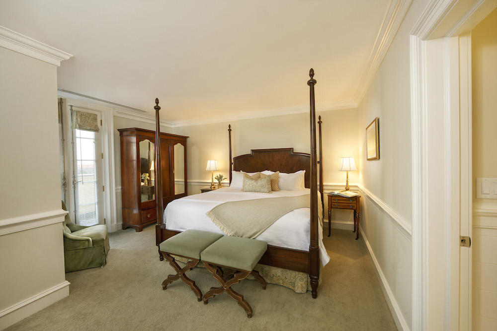 Master Suite Bedroom at Keswick Hall at Monticello