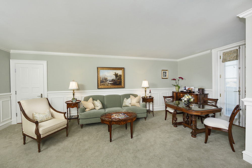 Master Suite Living Room at Keswick Hall at Monticello