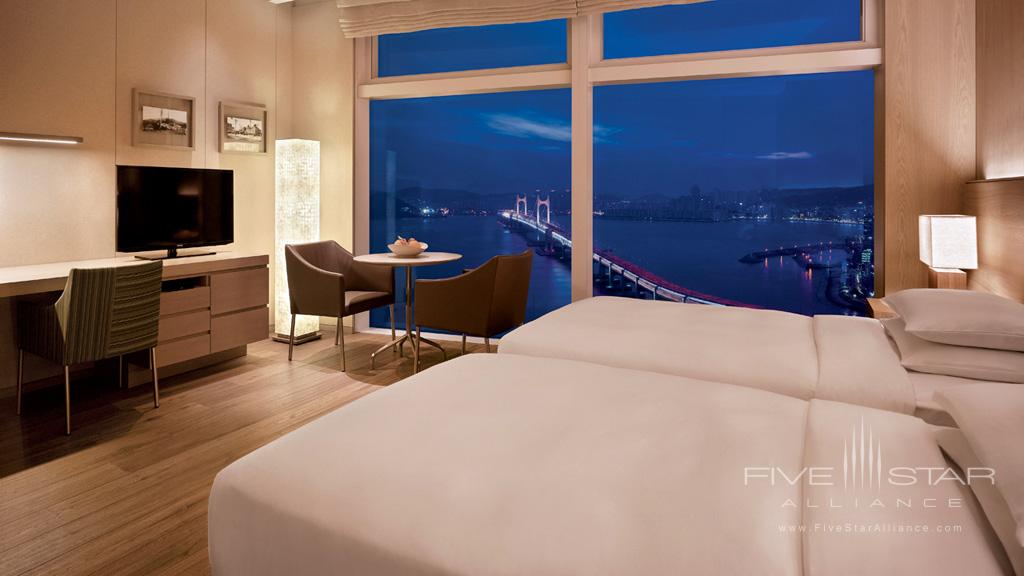 Ocean View Twin Guest Room at Park Hyatt Busan, South Korea