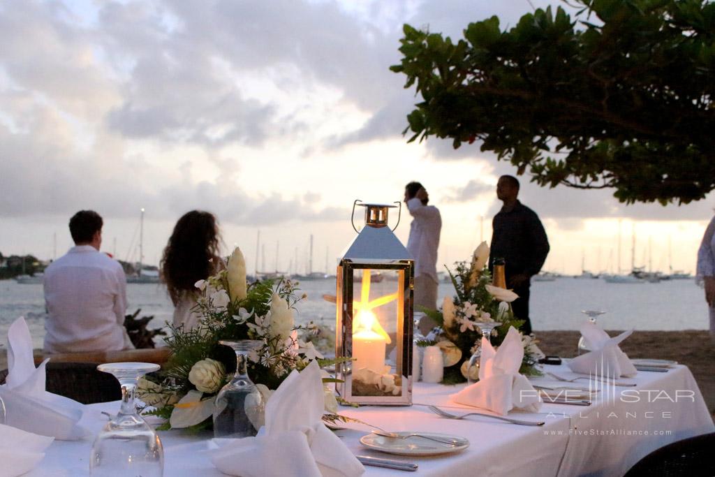 Beach Dinner at Calabash Luxury Boutique Hotel, Saint Georges, Grenada