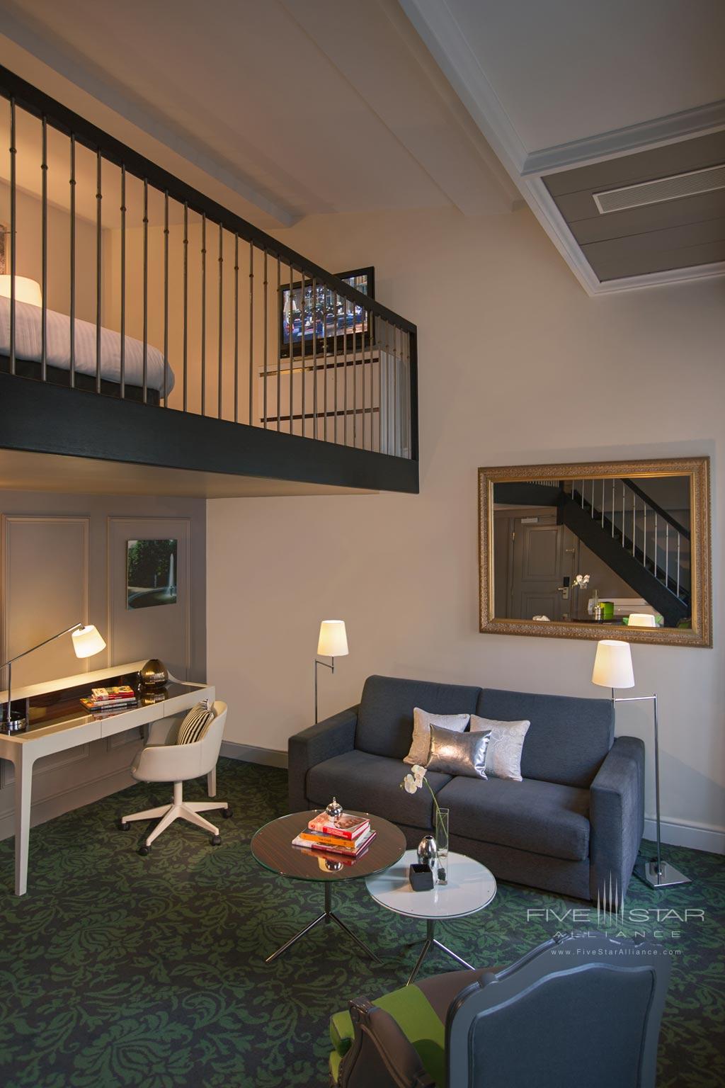 Executive Suite Living Room at Renaissance Paris Le Parc Trocadero, Paris, France