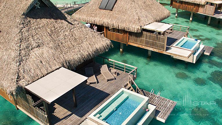 Over Water Bungalows at Conrad Bora Bora Nui, Bora Bora, French Polynesia