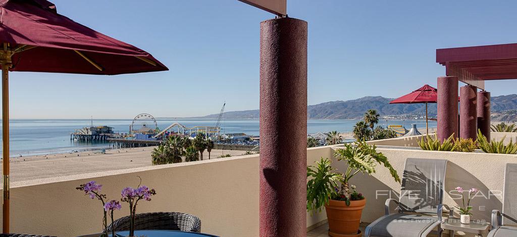 Guest Room with Terrace Views at Santa Monica Le Merigot, Santa Monica, CA