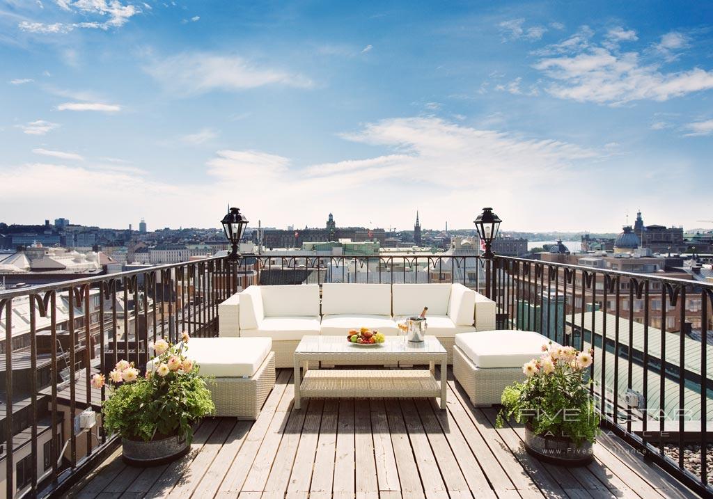 Tower Suite Terrace at Radisson Blu Strand Hotel Stockholm, Sweden