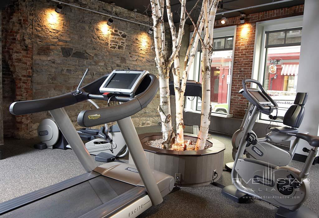 Le Gym at Auberge Saint-Antoine, Quebec City, PQ, Canada