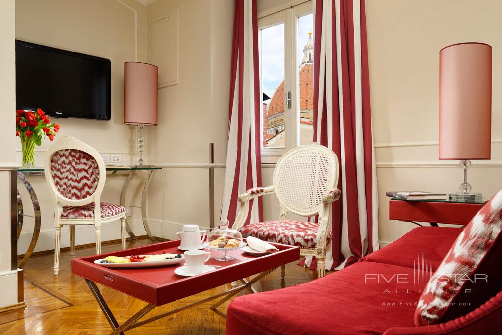 Bargello Suite Living Room at Hotel Brunelleschi Florence