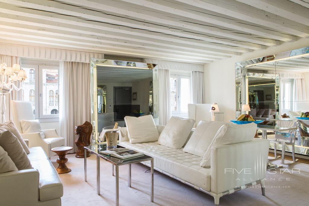 Canal Suite Living Room at Palazzina G, Venice, Italy