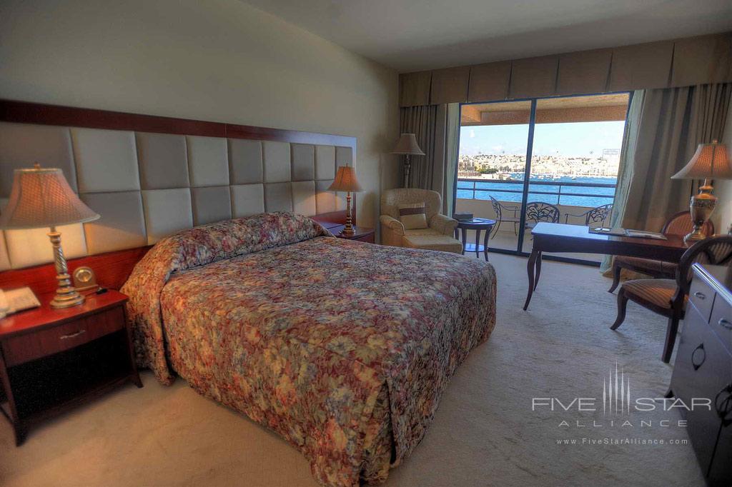 Deluxe Sea Front Guest Room at Grand Excelsior Hotel, Valletta, Malta