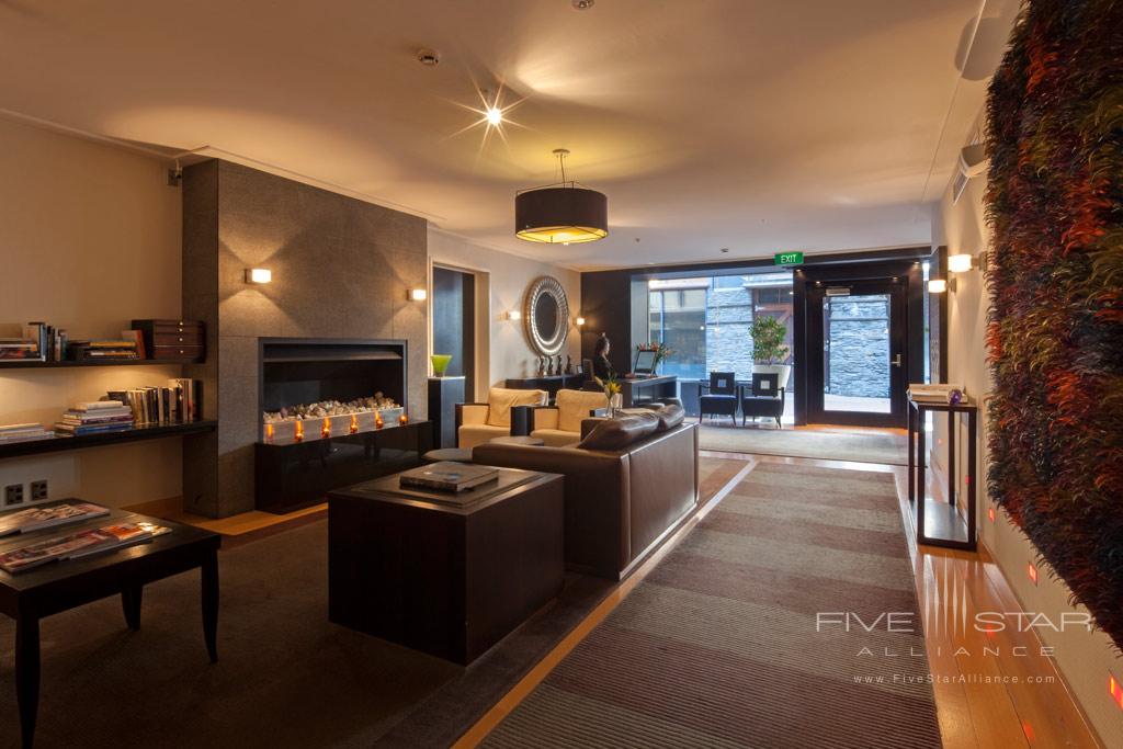 Lounge at The Spire Hotel, Queenstown, New Zealand