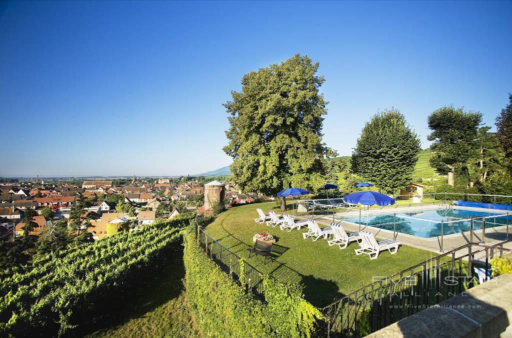 Outdoor Pool at Chateau D'Isenbourg, Rouffach, France