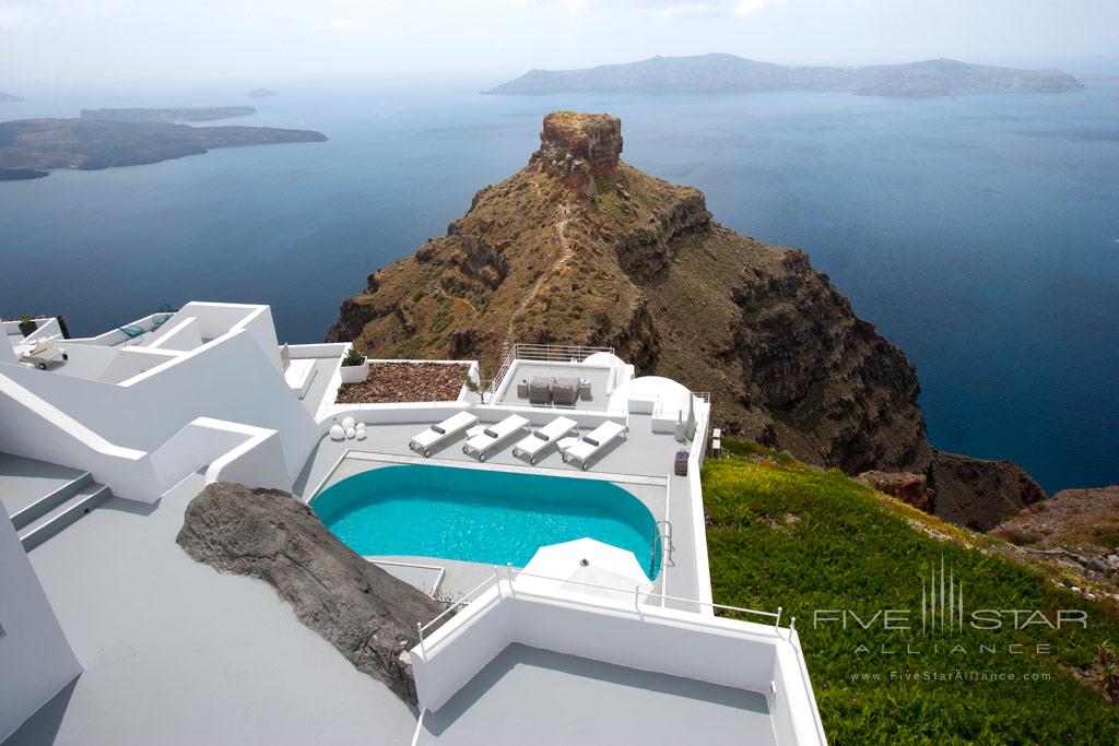 Villa view at Grace Santorini