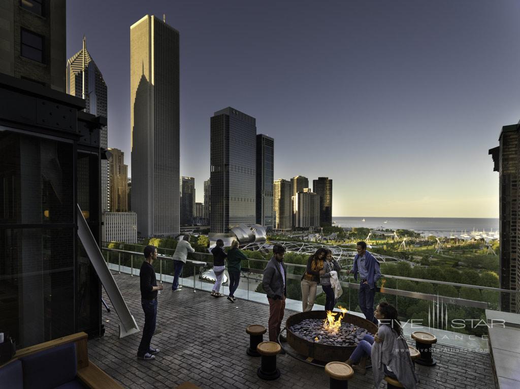 Fire Pit at Chicago Athletic Association, Chicago, IL