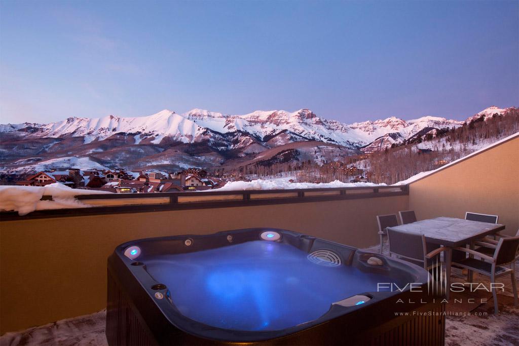 Hot Tub with a view at Lumiere Telluride