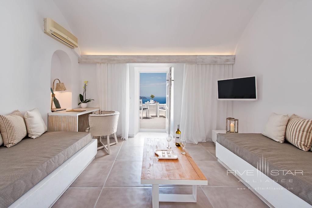 Guest Lounge at Athina Luxury Suites, Greece