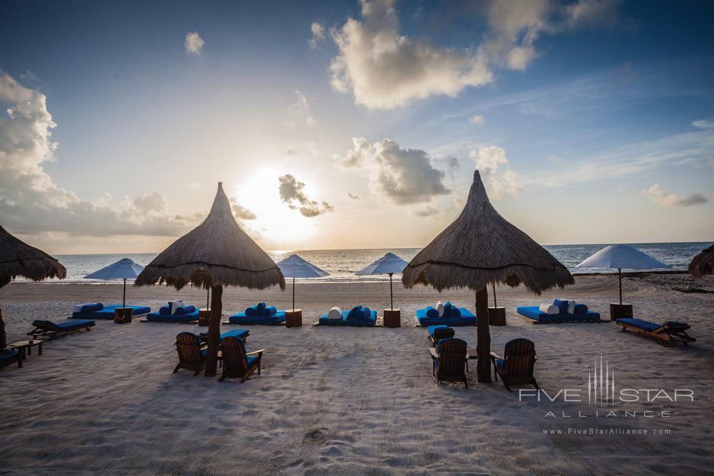 Beach Lounge at Belmond Maroma Resort and Spa, Riviera Maya, Quintana Roo, Mexico