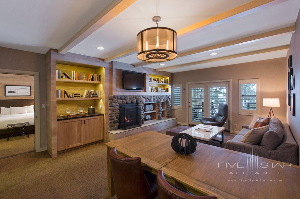 Cottage Living Area at Hyatt Regency Lake Tahoe Resort Spa and Casino, Incline Village, NV