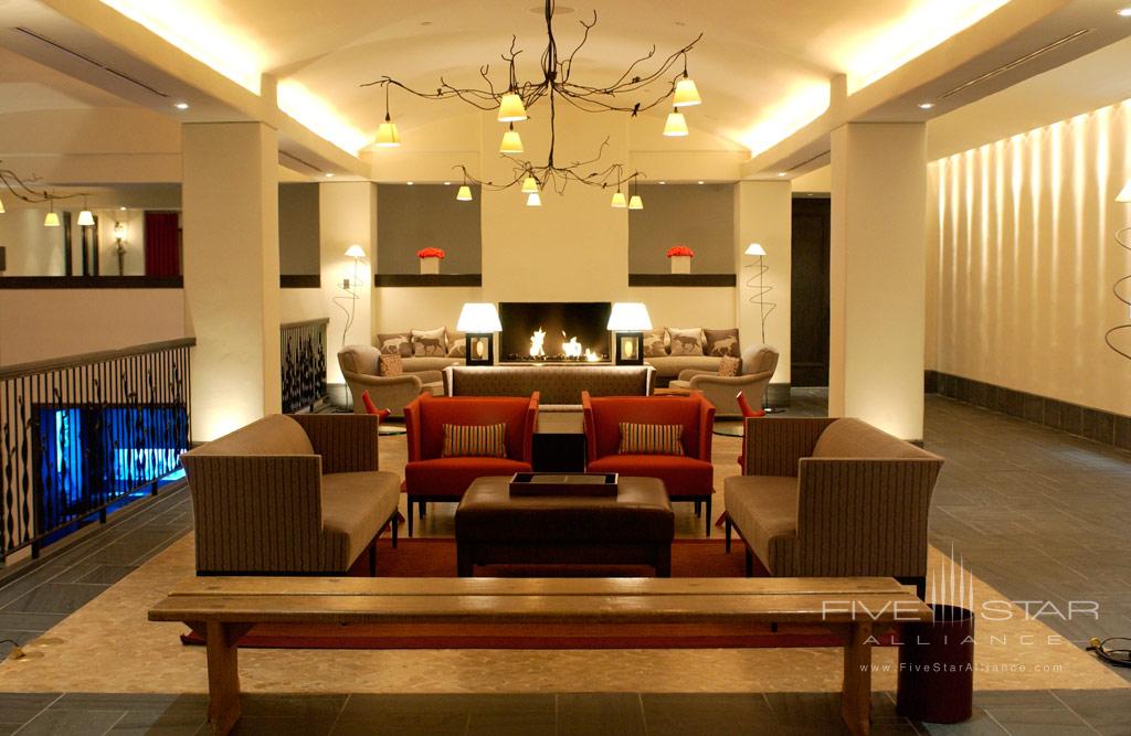 Lobby of Auberge Saint-Antoine, Quebec City, PQ, Canada