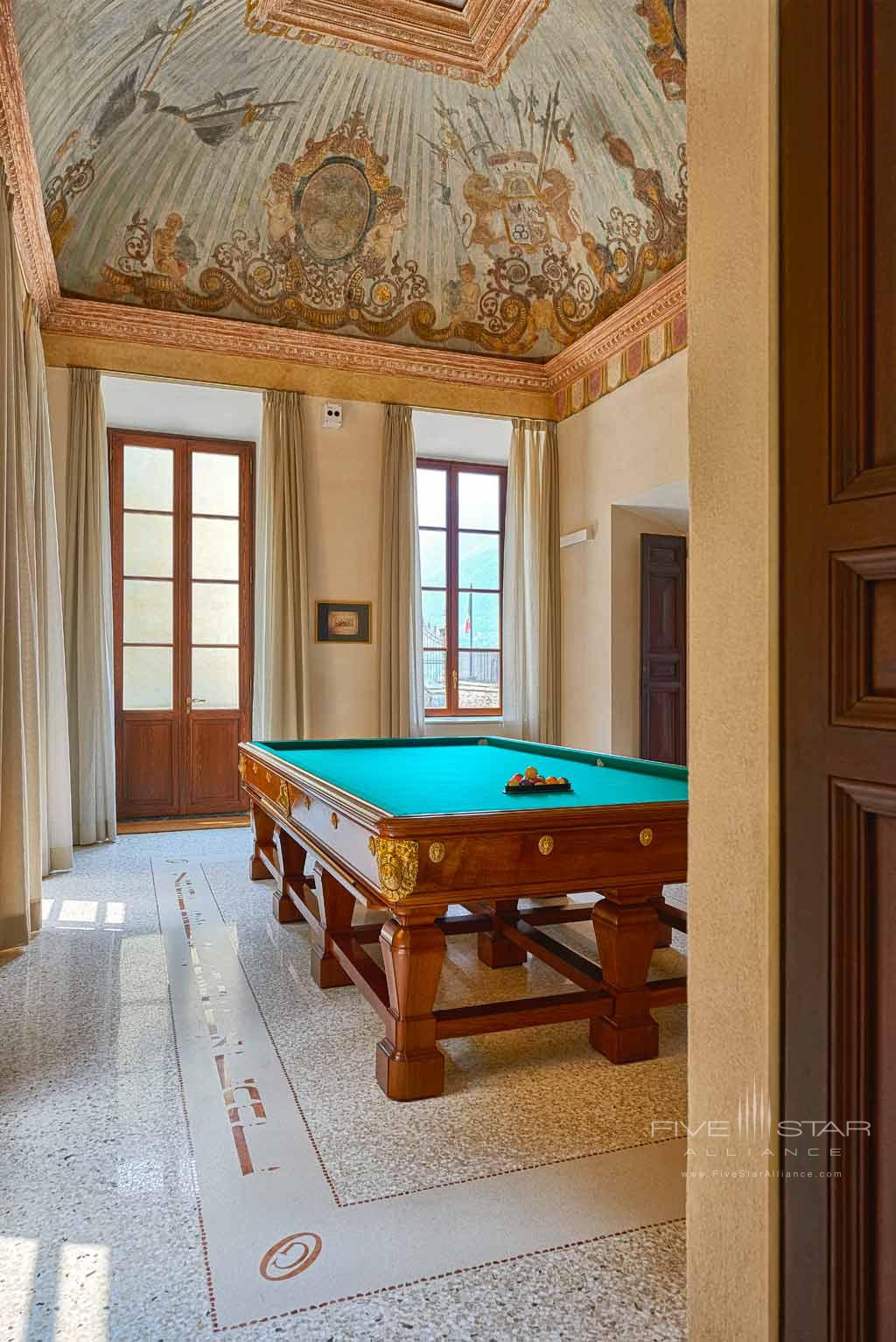 Billiards at Il Sereno Lago di Como, Torno, Italy