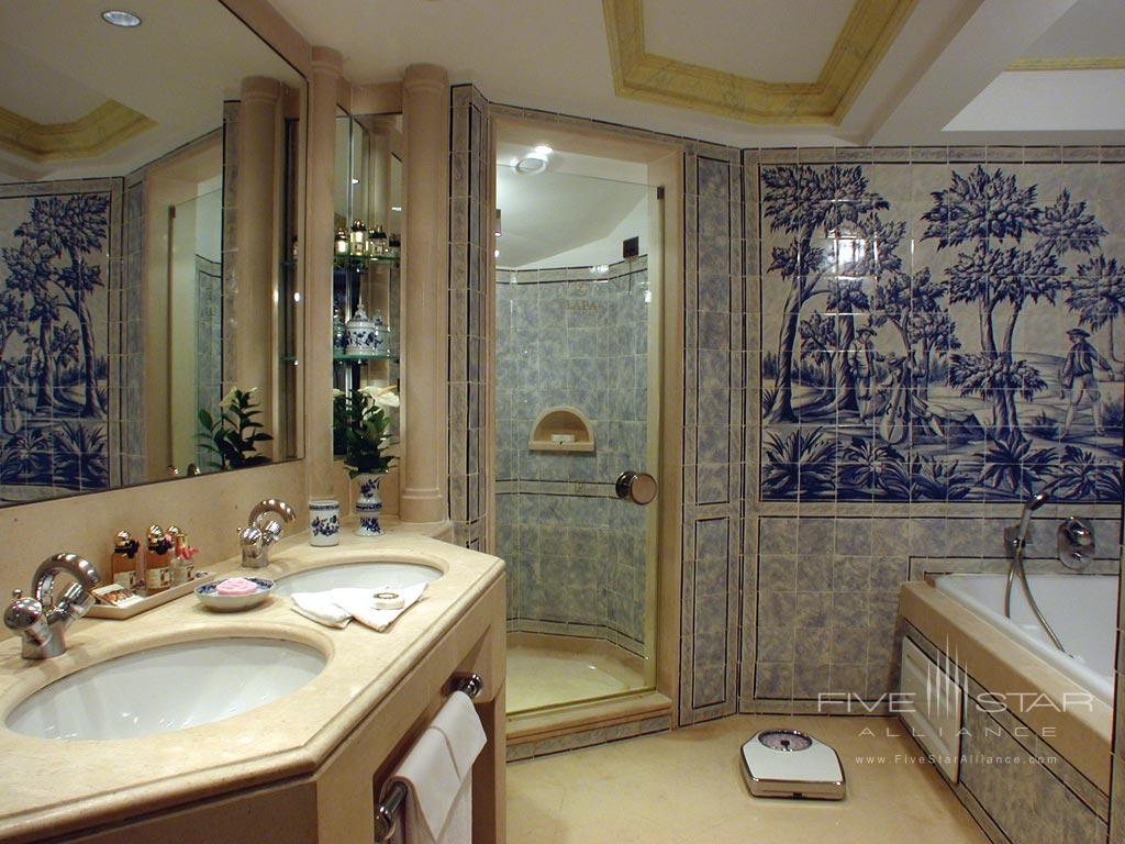 Suite Bath at Olissippo Lapa Palace, Lisbon, Portugal