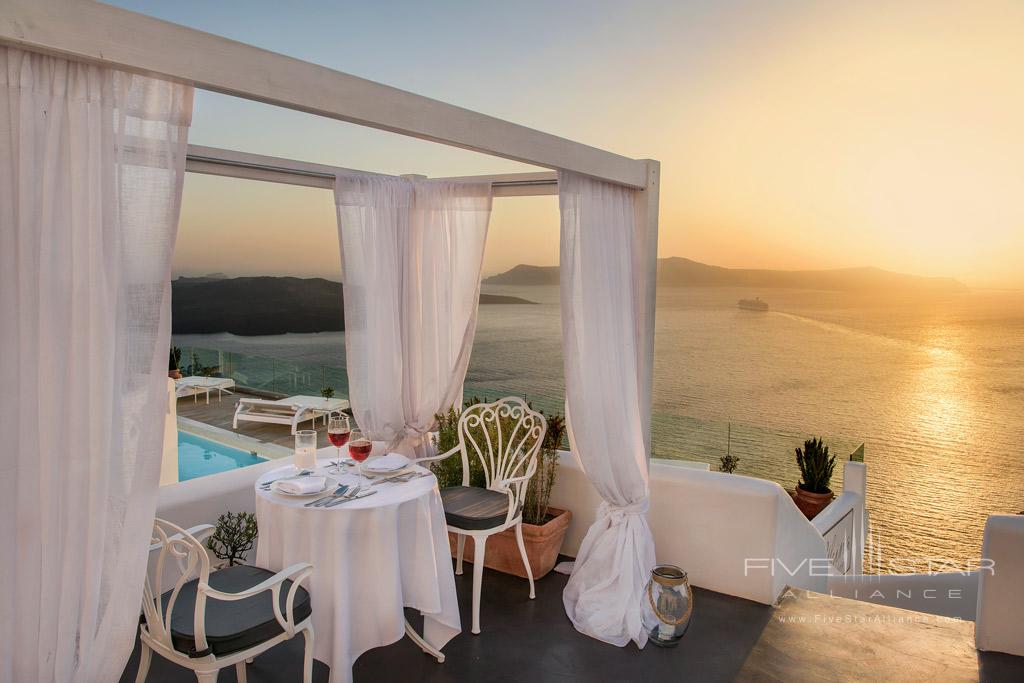 Sunset Dinner at Athina Luxury Suites, Greece