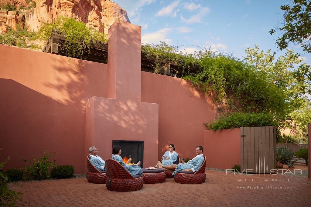 Fireplace Lounge at Mii Amo, Sedona, AZ