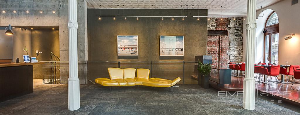 Lobby of Hotel Gault, Montreal, Quebec, Canada