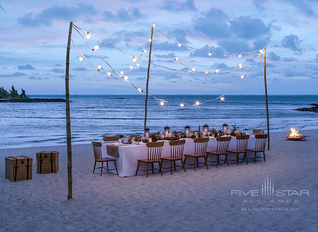 Private Beach Dining at Shangri-La's Le Touessrok Resort, Trou d’Eau Douce, Mauritius