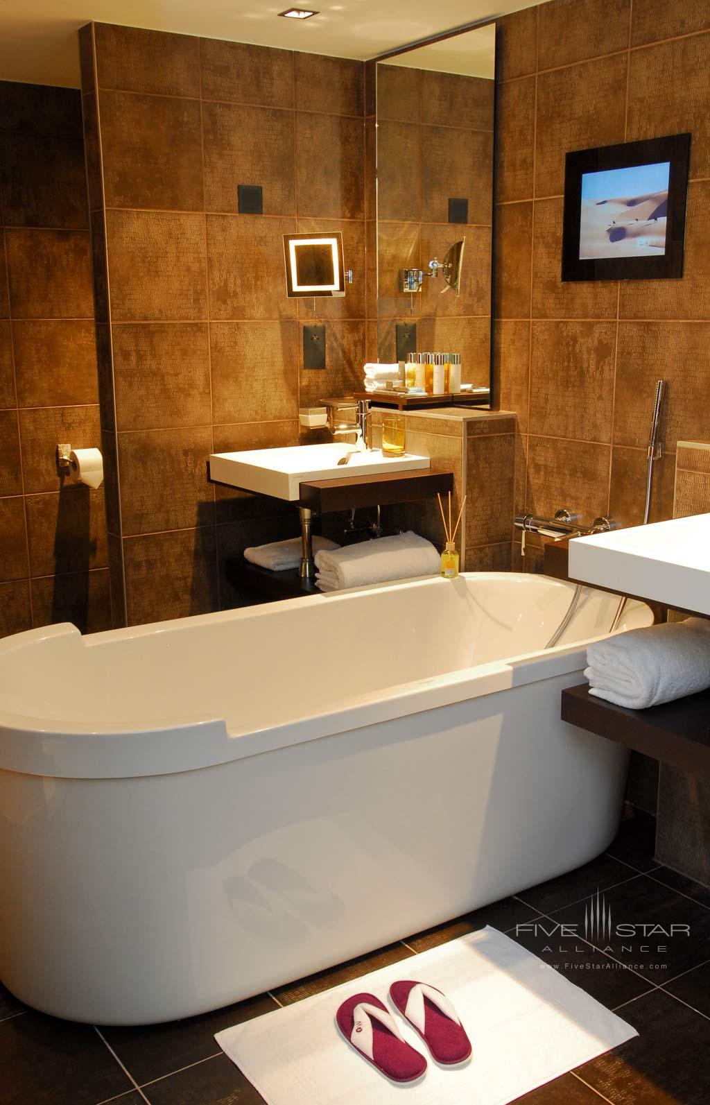 Suite Bath at Eastwest Hotel, Geneva, Switzerland