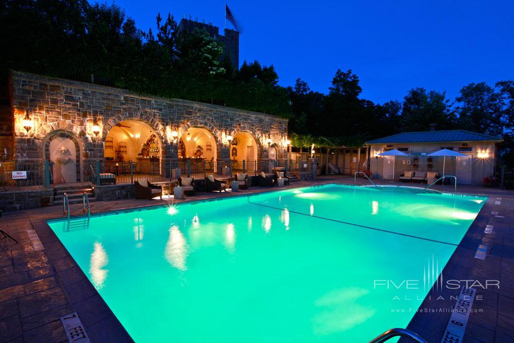 Outdoor pool at Castle Hotel and Spa, Tarrytown, NY