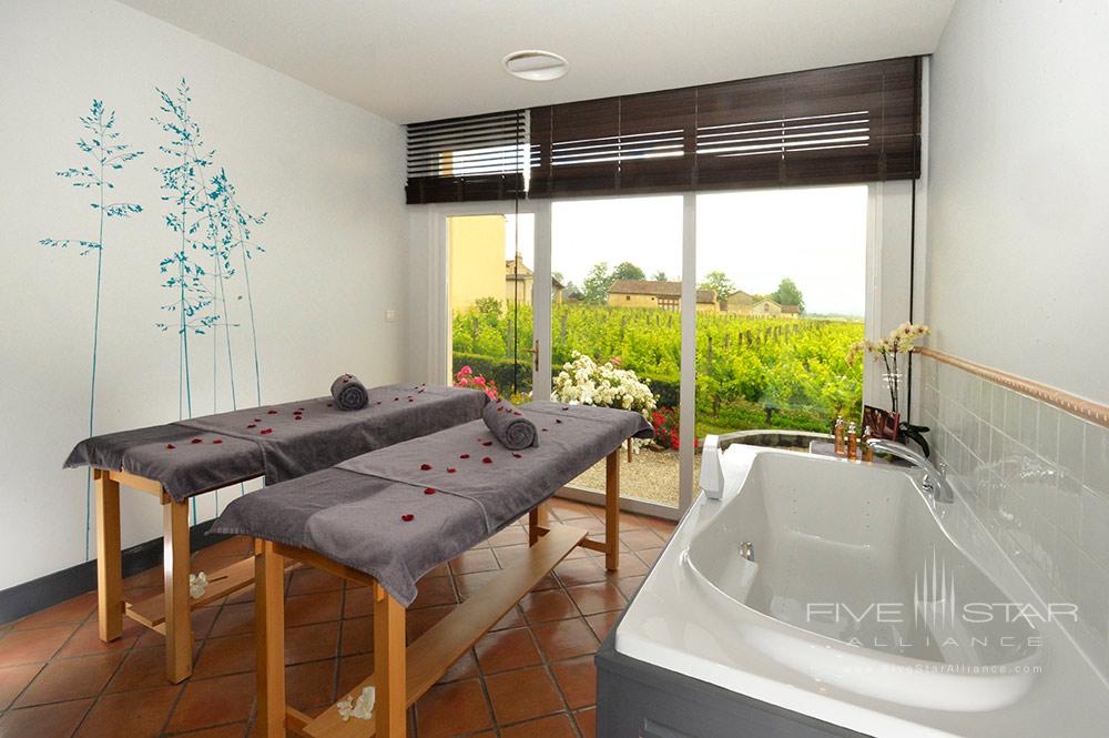 Spa Treatment Room at Hotel Chateau Grand Barrail Saint Emilion, France