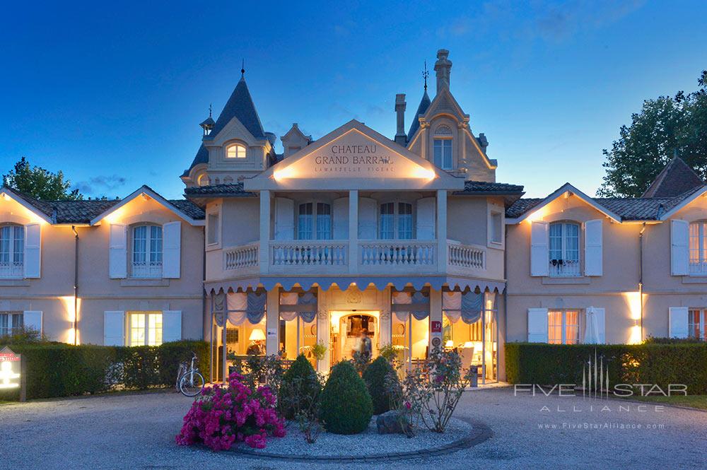 Hotel Entrance at Hotel Chateau Grand Barrail Saint Emilion, France