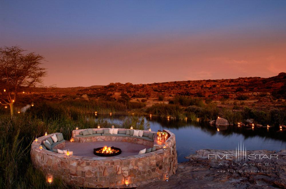 River Side Boma at Bushmans Kloof Wilderness Reserve Western Cape, South Africa