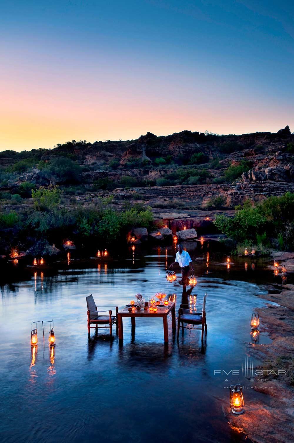Outdoor Dining Experience at Bushmans Kloof Wilderness Reserve Western Cape, South Africa