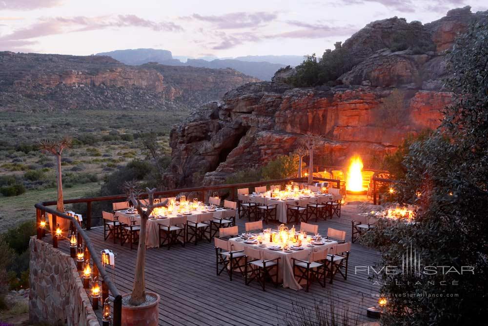 Rooftop Dining at Bushman's Kloof Wilderness Reserve