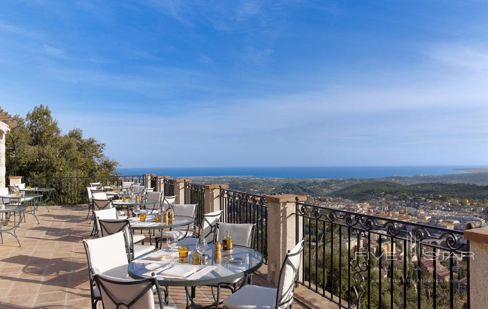 Terrace Dining at Chateau Saint-Martin and Spa, Vence, France