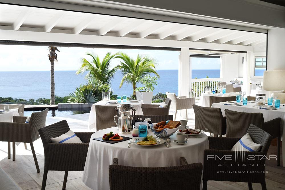 Dining at Hotel Le Toiny, St Barthelemy