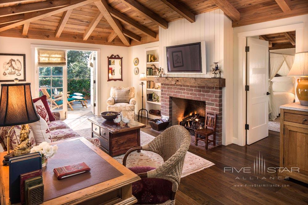 Terrace Living Room Channel Island View Cottage at San Ysidro Ranch, Santa Barbara, CA
