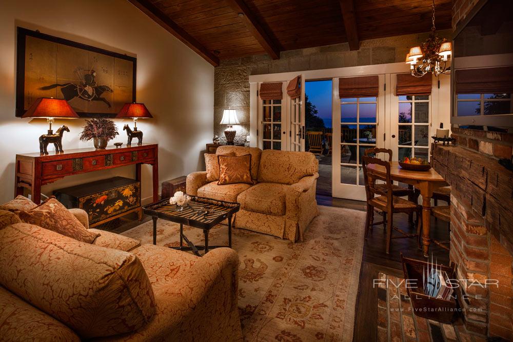 Kennedy Cottage Living Room at San Ysidro Ranch, Santa Barbara, CA