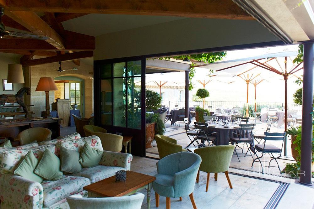 Lounge and Outdoor Dining at Hotel Crillon le Brave