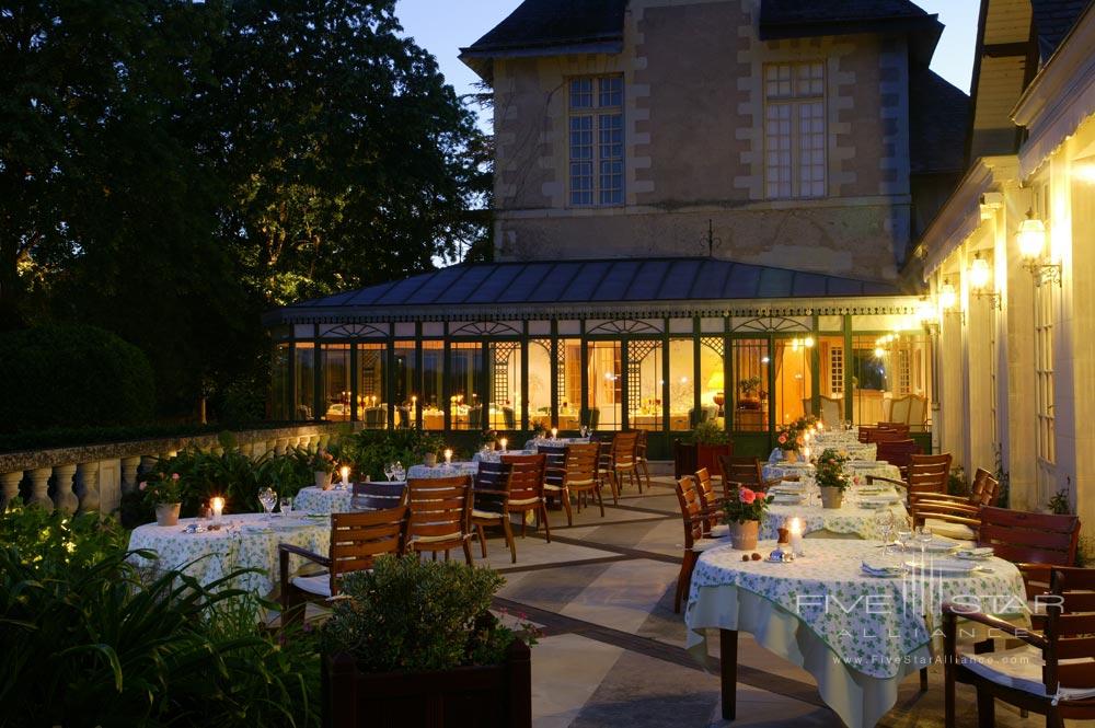 Terrace Dining at Chateau De Noirieux, France